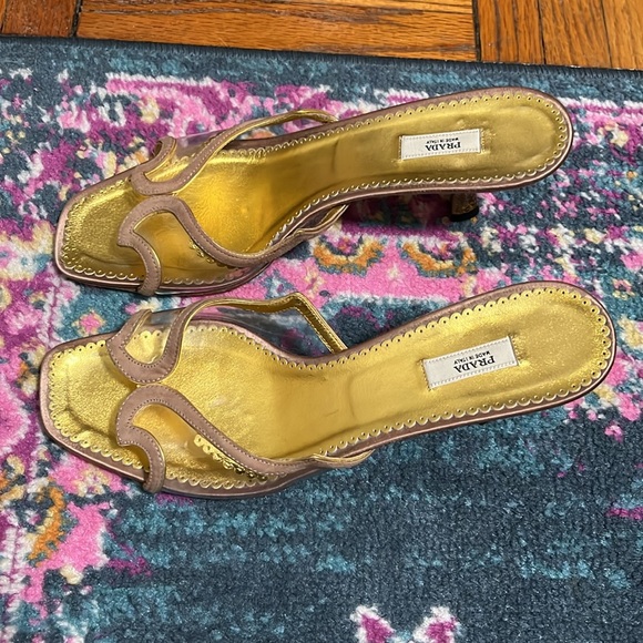 Prada clear vinyl kitten heels 37 1/2 - Picture 2 of 6